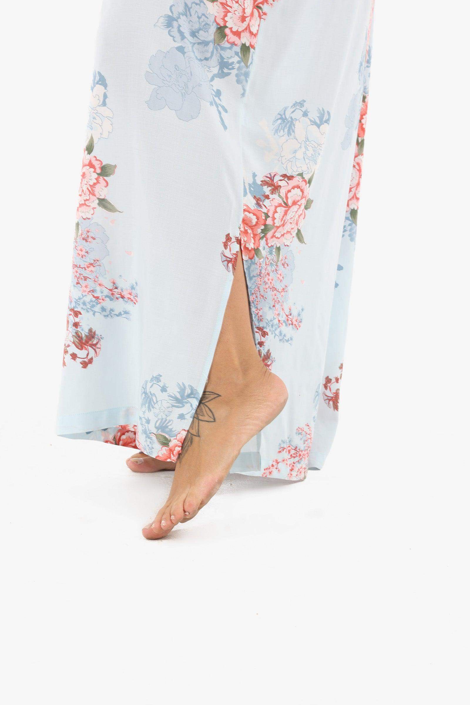 Flowery Flowy Maxi Nightgown - Carina - ÙƒØ§Ø±ÙŠÙ†Ø§