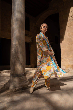 Flowery Print Pants - Carina - ÙƒØ§Ø±ÙŠÙ†Ø§
