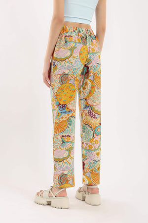Flowery Print Pants - Carina - ÙƒØ§Ø±ÙŠÙ†Ø§
