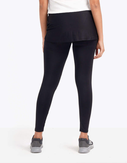 Foldover Ruched Skirted Leggings - Carina - ÙƒØ§Ø±ÙŠÙ†Ø§