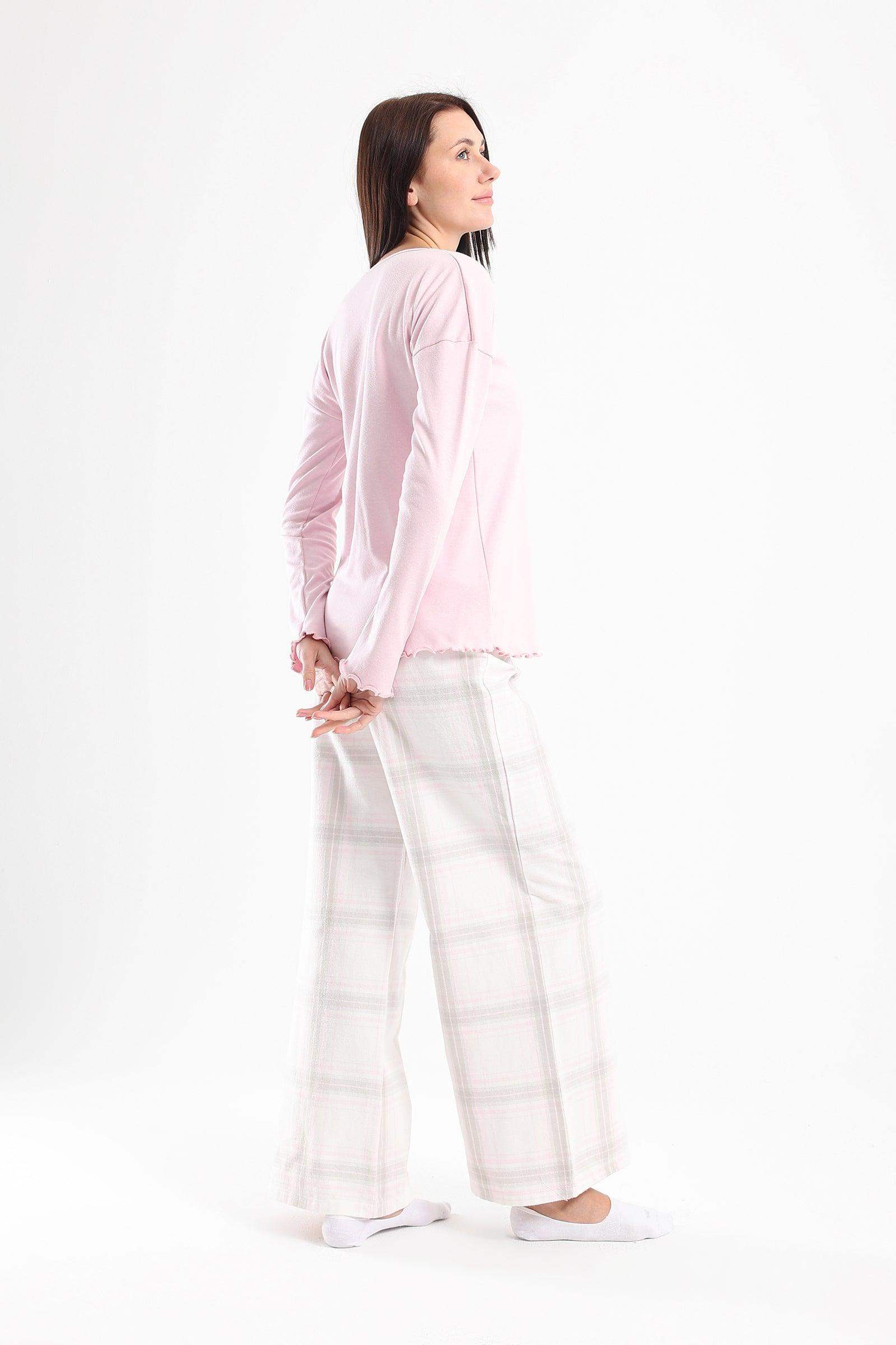 Frilled Edges Pyjama Set - Carina - ÙƒØ§Ø±ÙŠÙ†Ø§