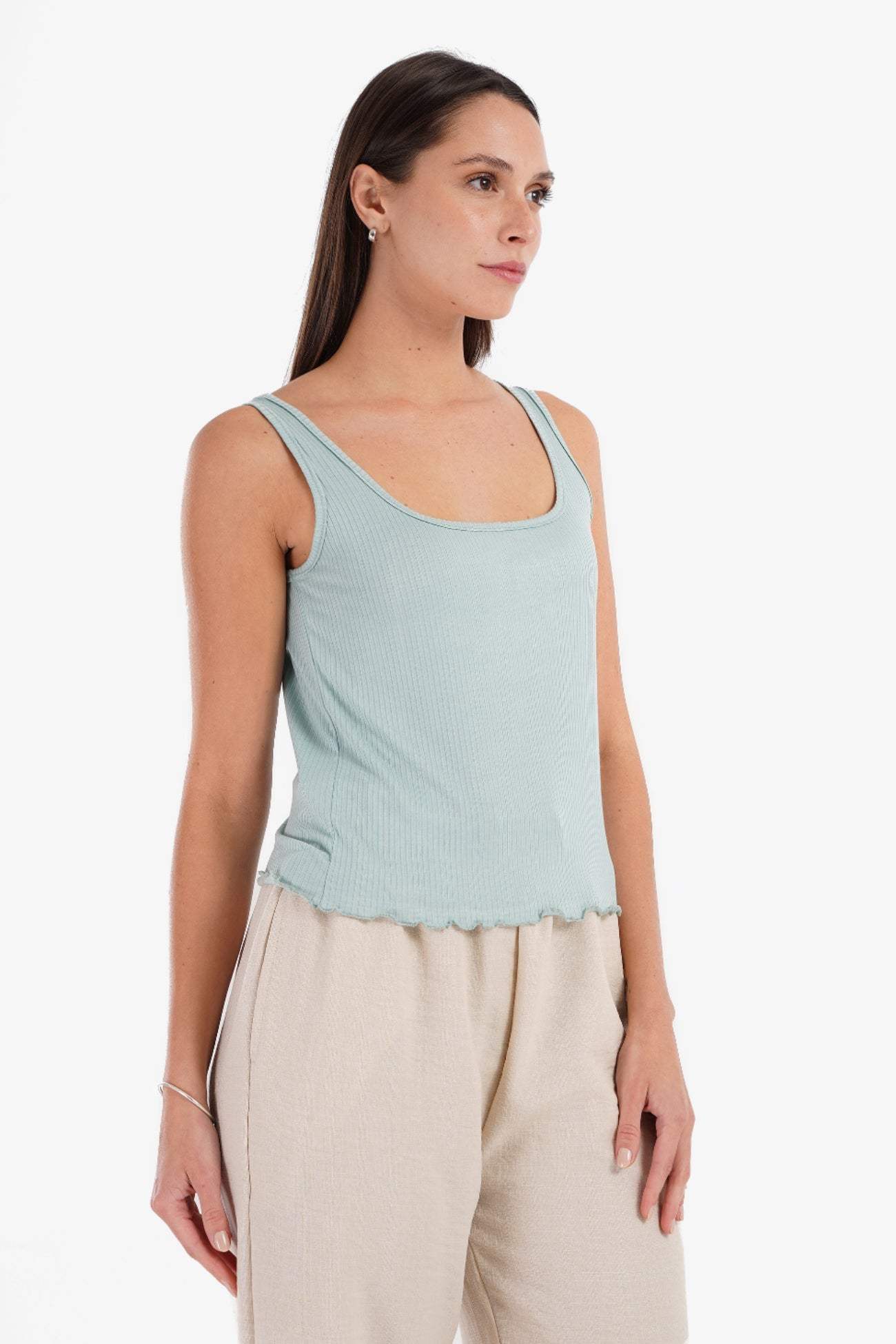 Frilled Hem Pyjama Top - Carina - ÙƒØ§Ø±ÙŠÙ†Ø§