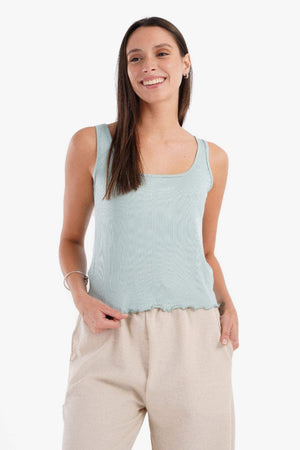 Frilled Hem Pyjama Top - Carina - ÙƒØ§Ø±ÙŠÙ†Ø§