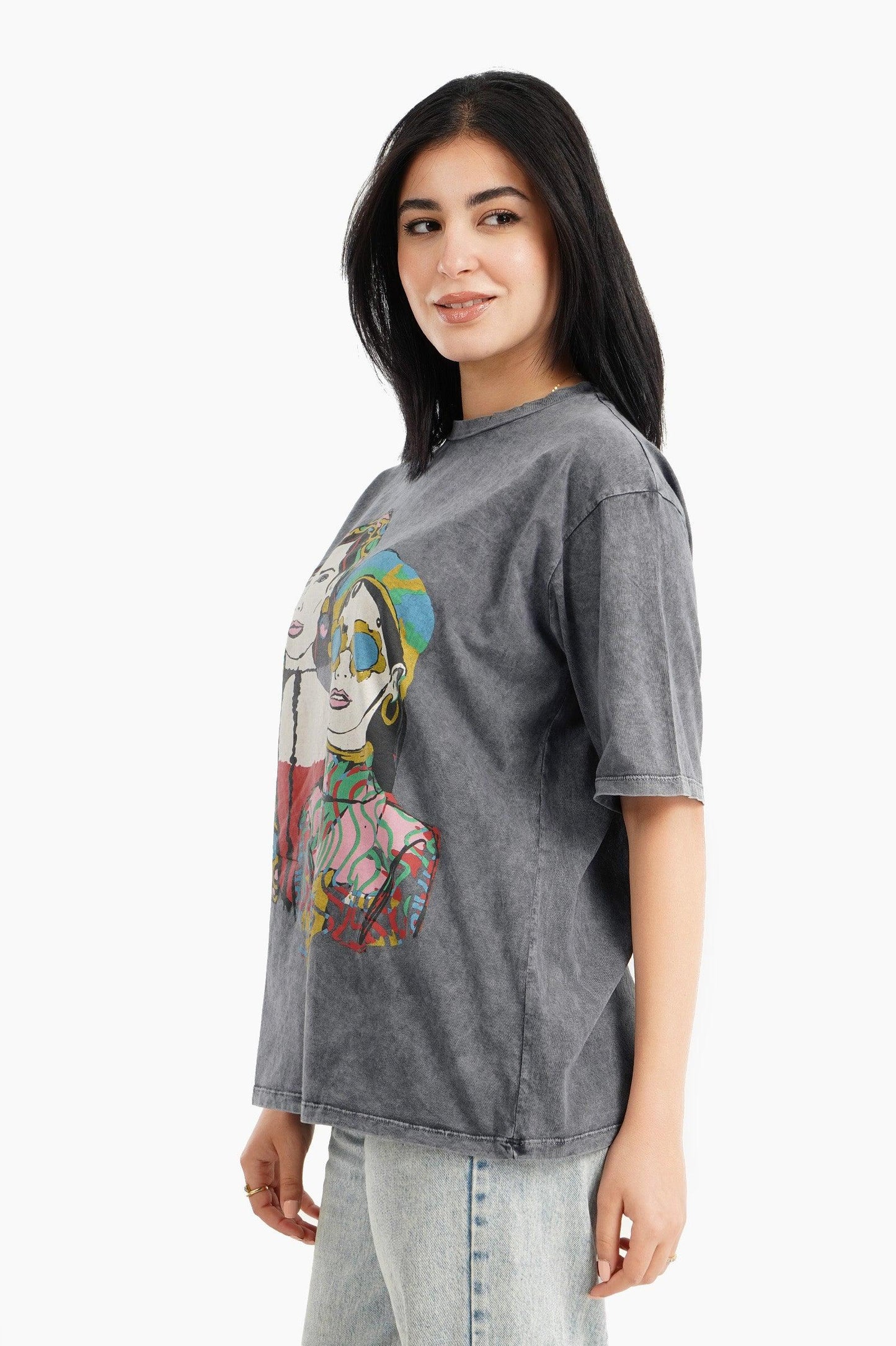 Front Graphic Lounge T-Shirt - Carina - ÙƒØ§Ø±ÙŠÙ†Ø§