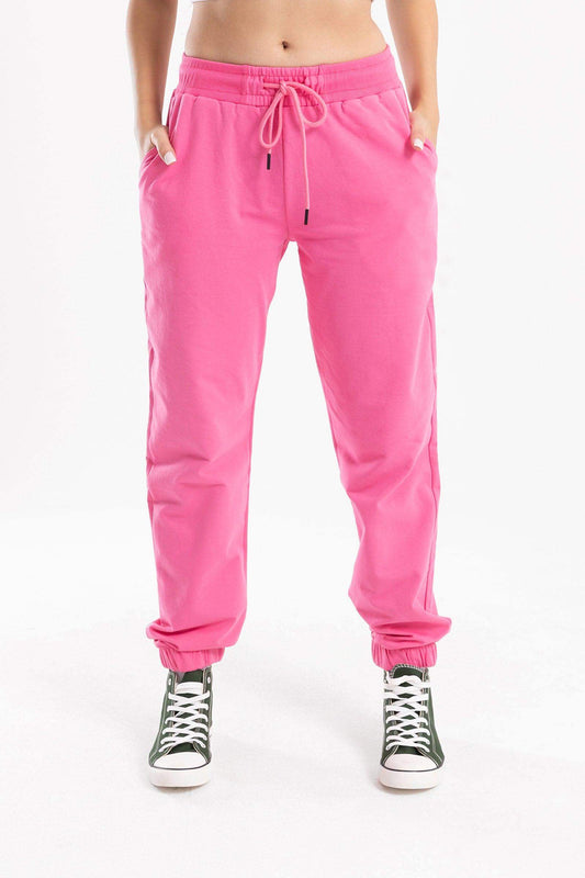 Fuchsia Cotton Lounge Joggers - Carina - ÙƒØ§Ø±ÙŠÙ†Ø§