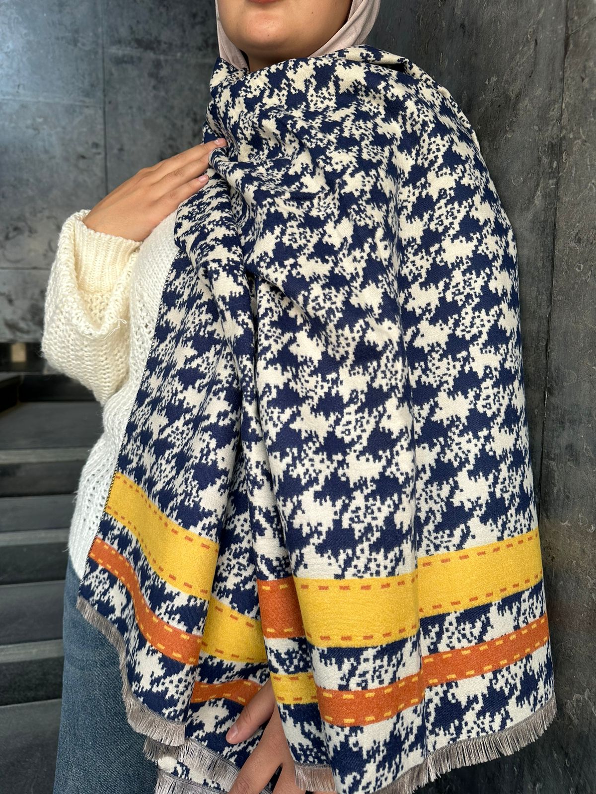 Colorful Winter Shawl Scarf