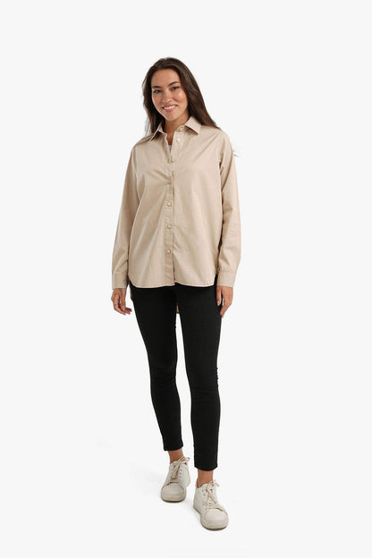 Gabardine Hip Length Shirt - Carina - ÙƒØ§Ø±ÙŠÙ†Ø§