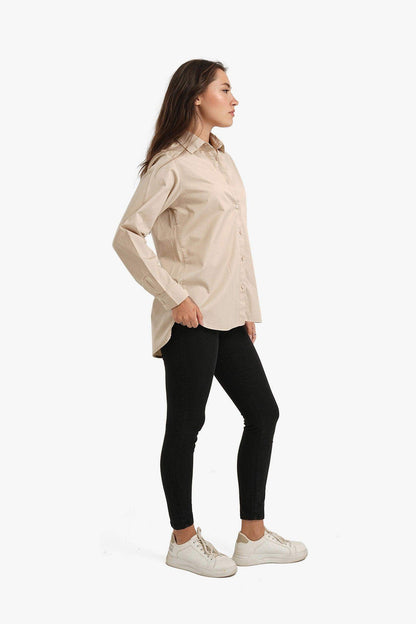 Gabardine Hip Length Shirt - Carina - ÙƒØ§Ø±ÙŠÙ†Ø§