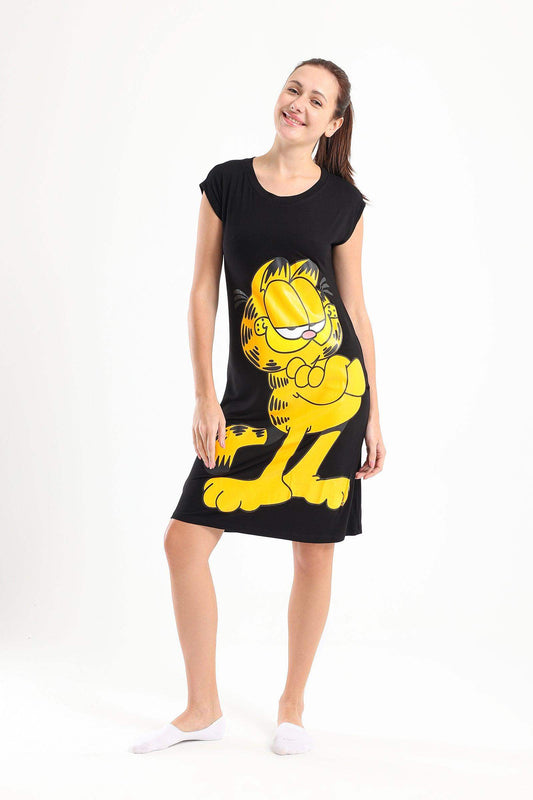 Garfield Printed Nightgown - Carina - ÙƒØ§Ø±ÙŠÙ†Ø§