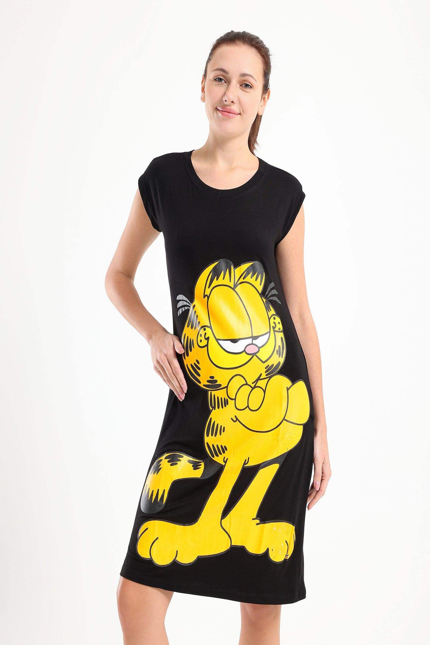 Garfield Printed Nightgown - Carina - ÙƒØ§Ø±ÙŠÙ†Ø§