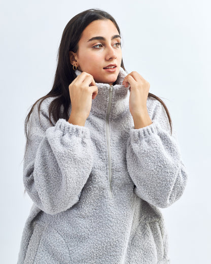 Grey - Fur Sweater