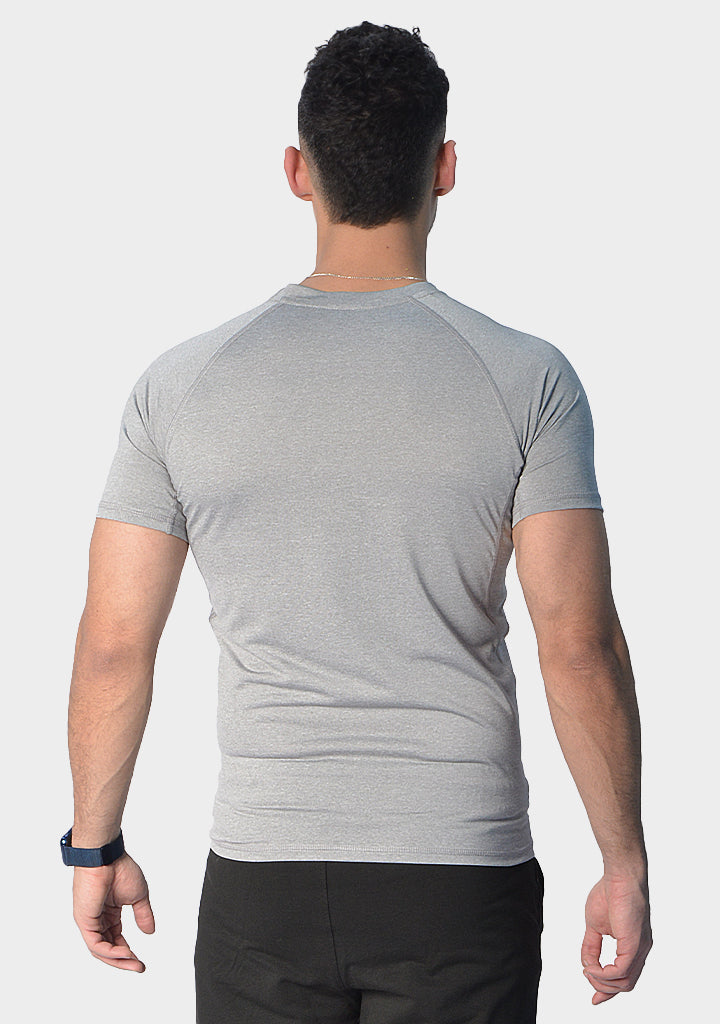 Dry Fit Compression Sports T-Shirt – Grey