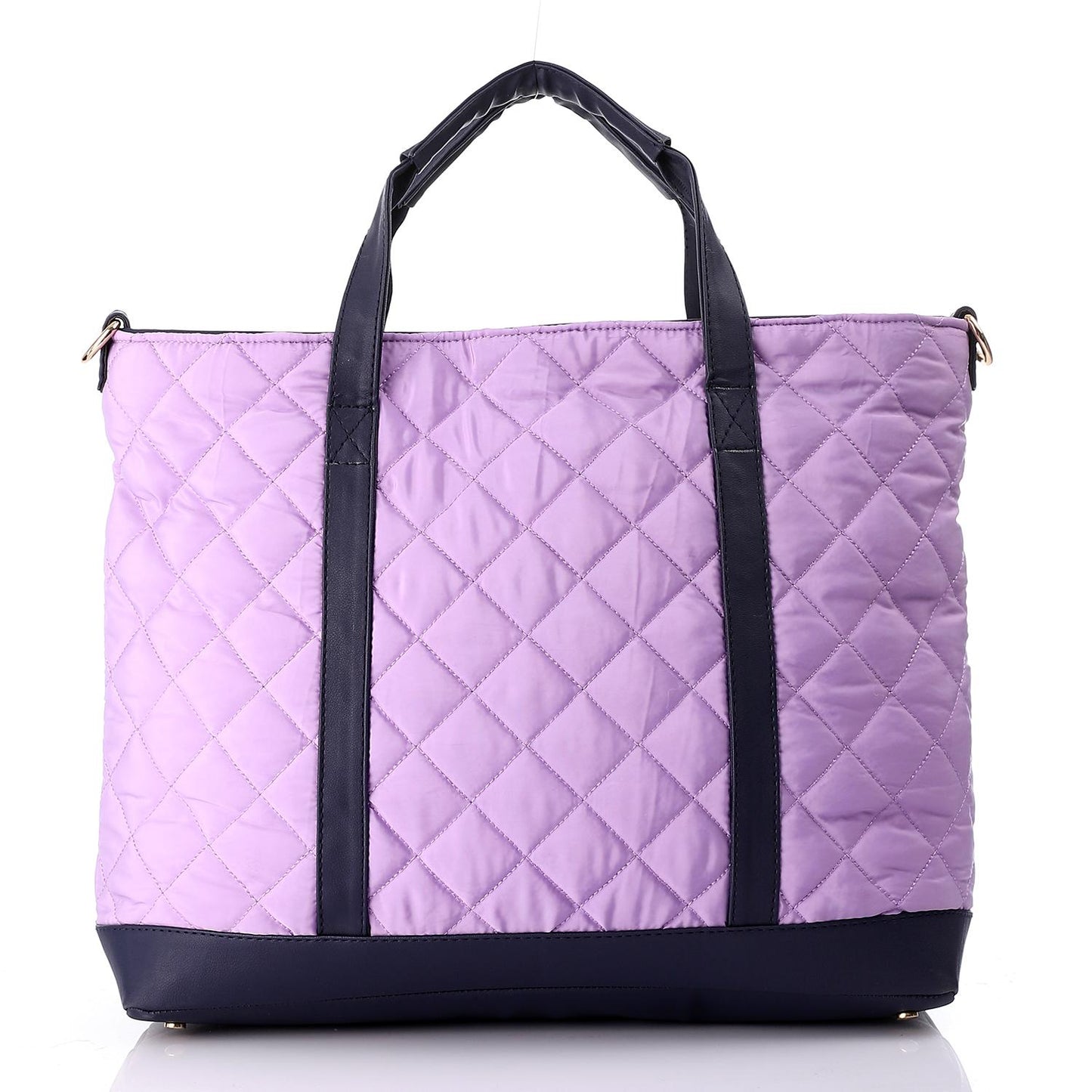 Quilted Lilac Tote Bag