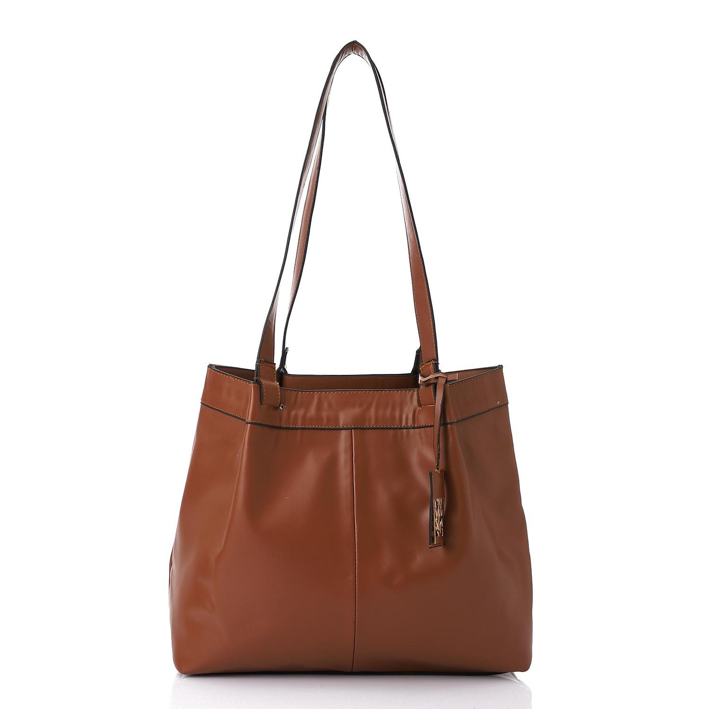 Camel Leather Shoulder Bag