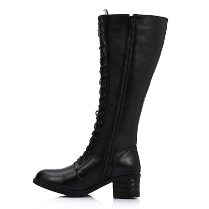 Leather Boot With Zip