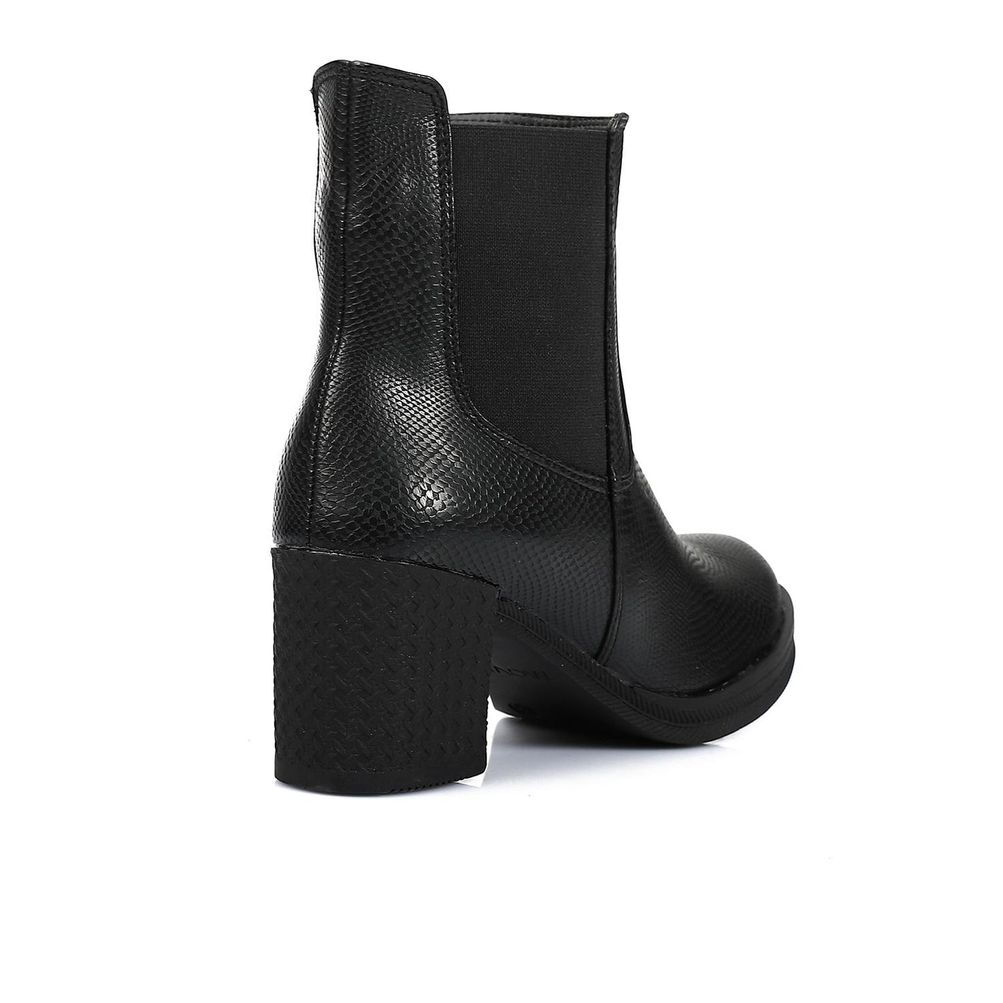 Leather Ankle Boot - Black