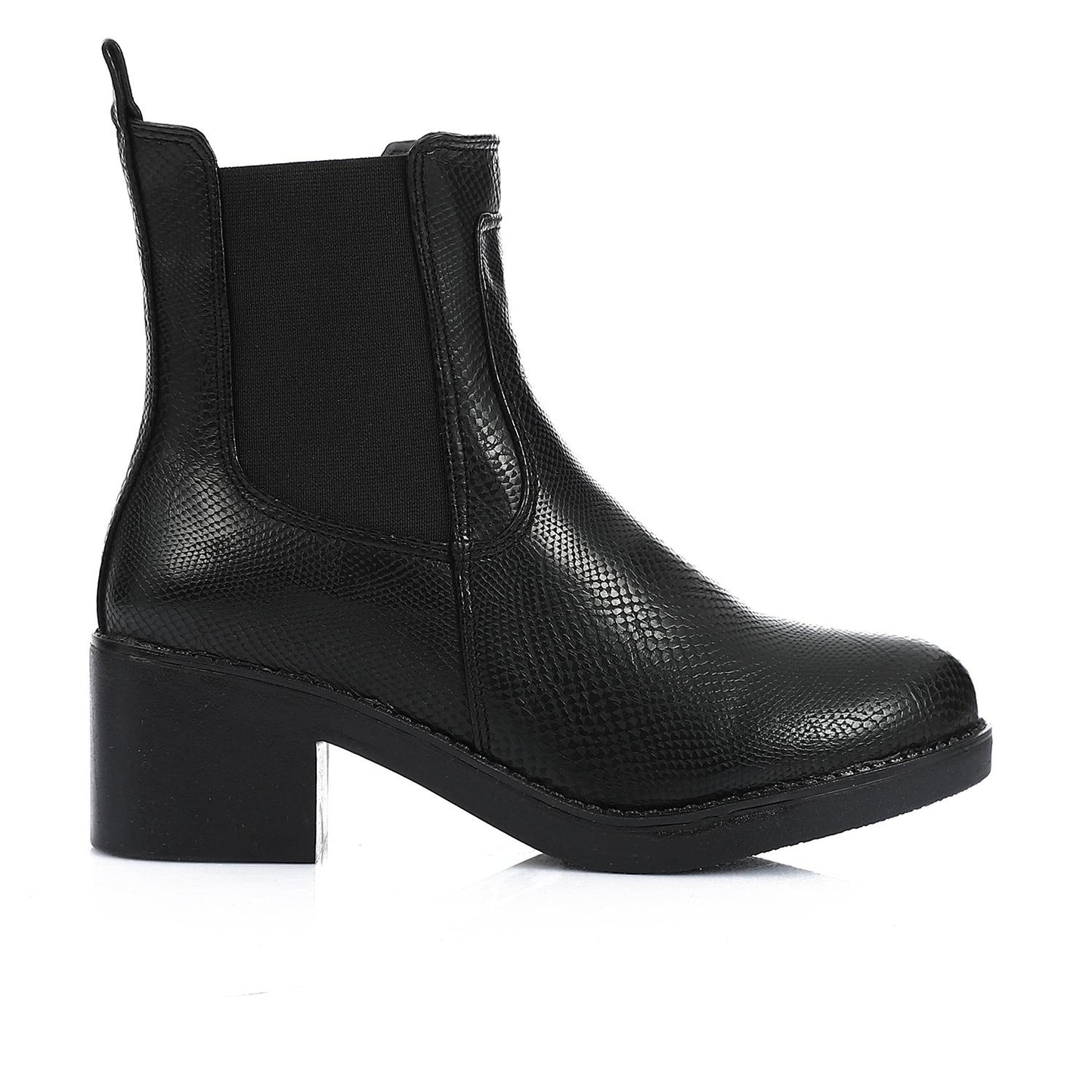 Leather Ankle Boot - Black