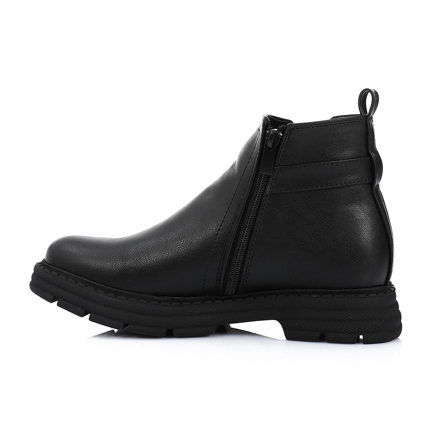 Leather Ankle Boot - Black