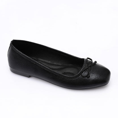 Leather Classic Ballerinas - Black