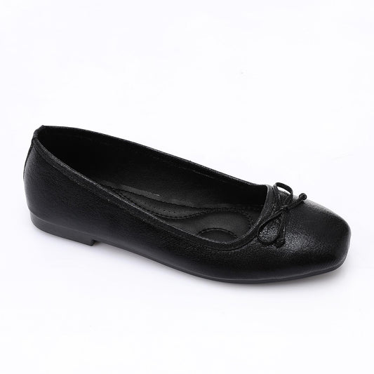 Leather Classic Ballerinas - Black
