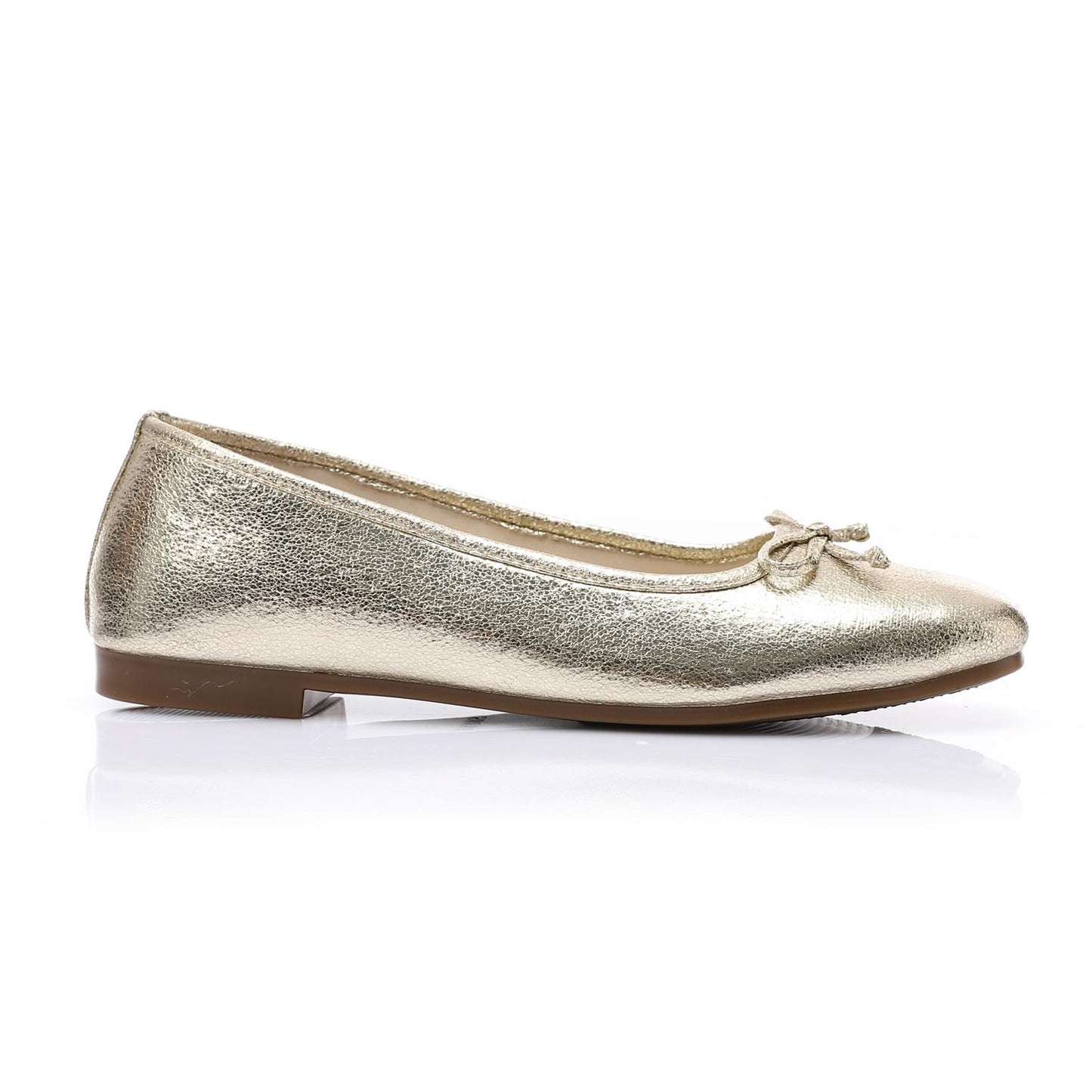 Leather Classic Ballerinas - Gold