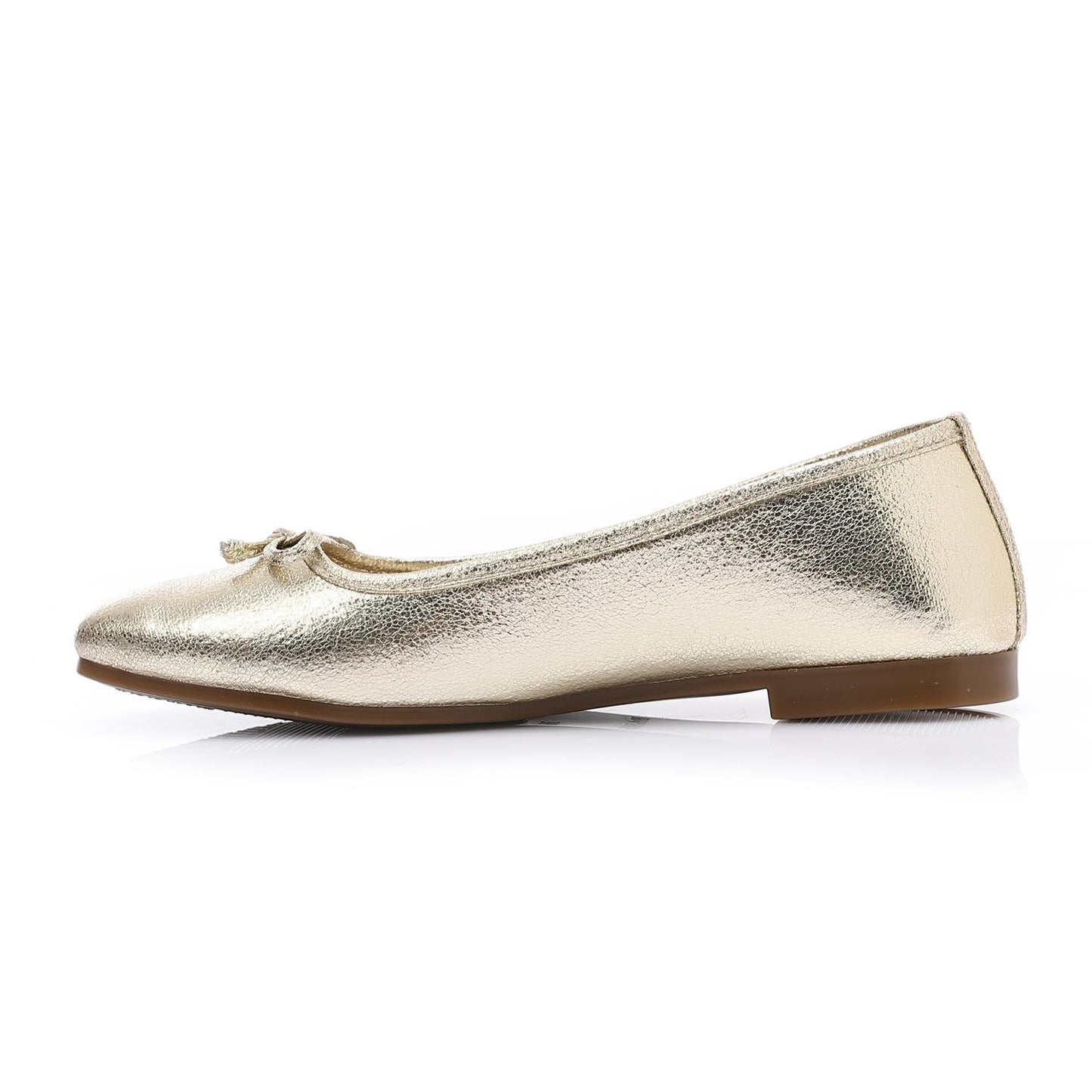 Leather Classic Ballerinas - Gold