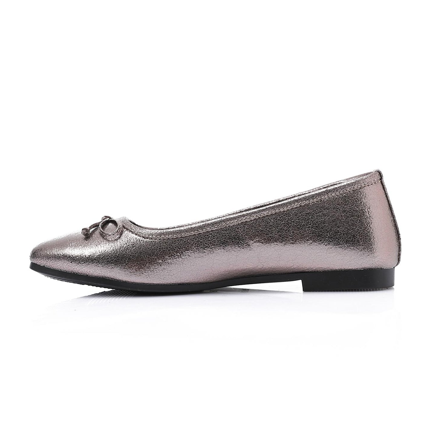 Leather Classic Ballerinas - Smoky Grey