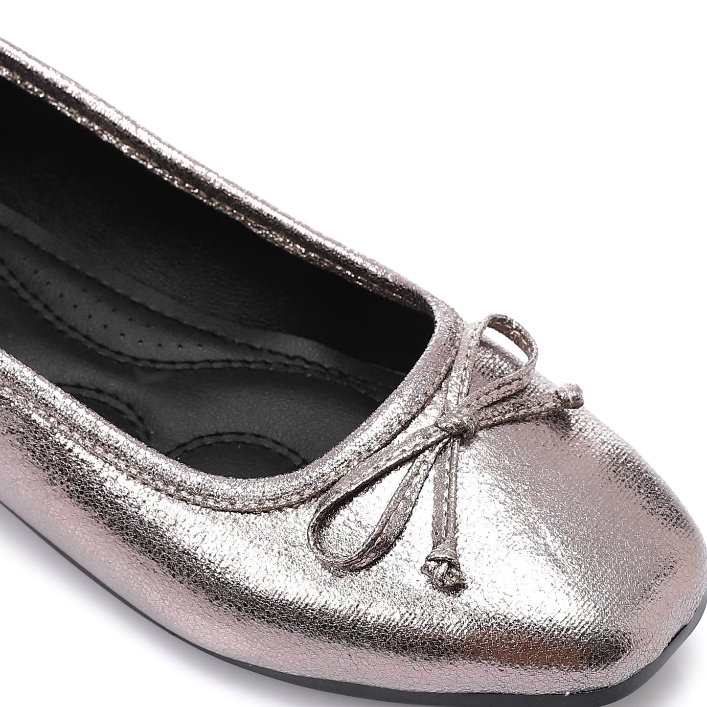 Leather Classic Ballerinas - Smoky Grey