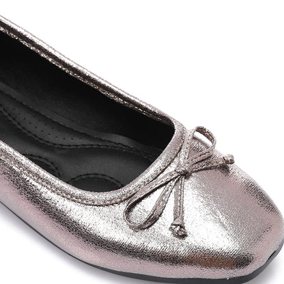 Leather Classic Ballerinas - Smoky Grey