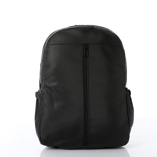 Leather Unisex Backpack - Black