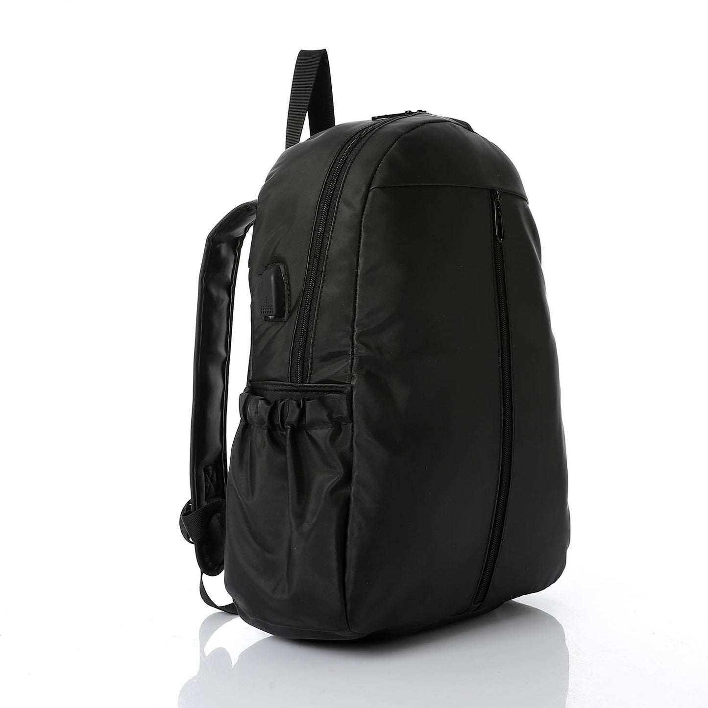 Leather Unisex Backpack - Black