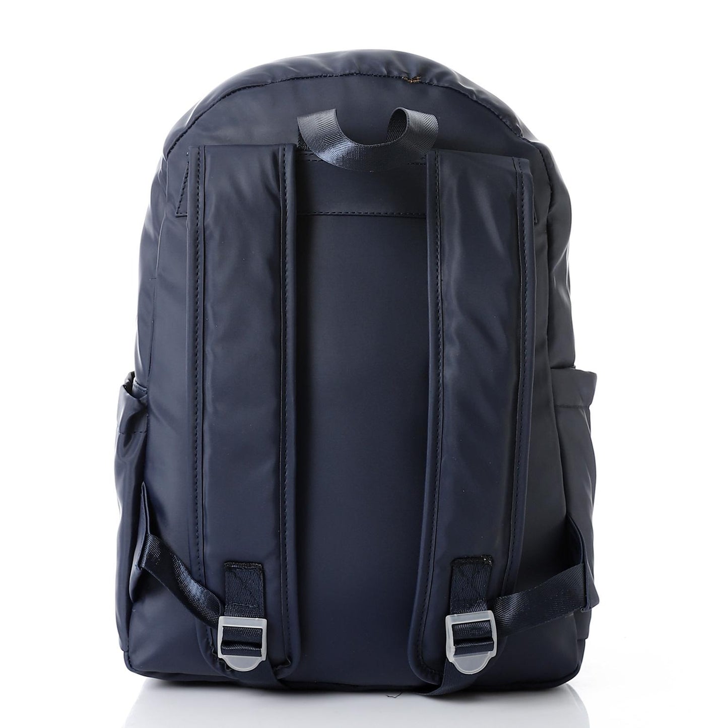 Leather Unisex Backpack - Navy
