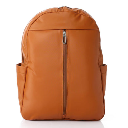 Leather Unisex Backpack - Tan