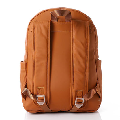 Leather Unisex Backpack - Tan