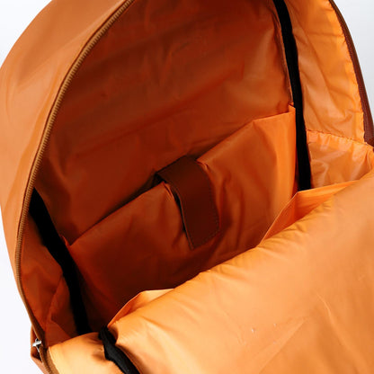 Leather Unisex Backpack - Tan