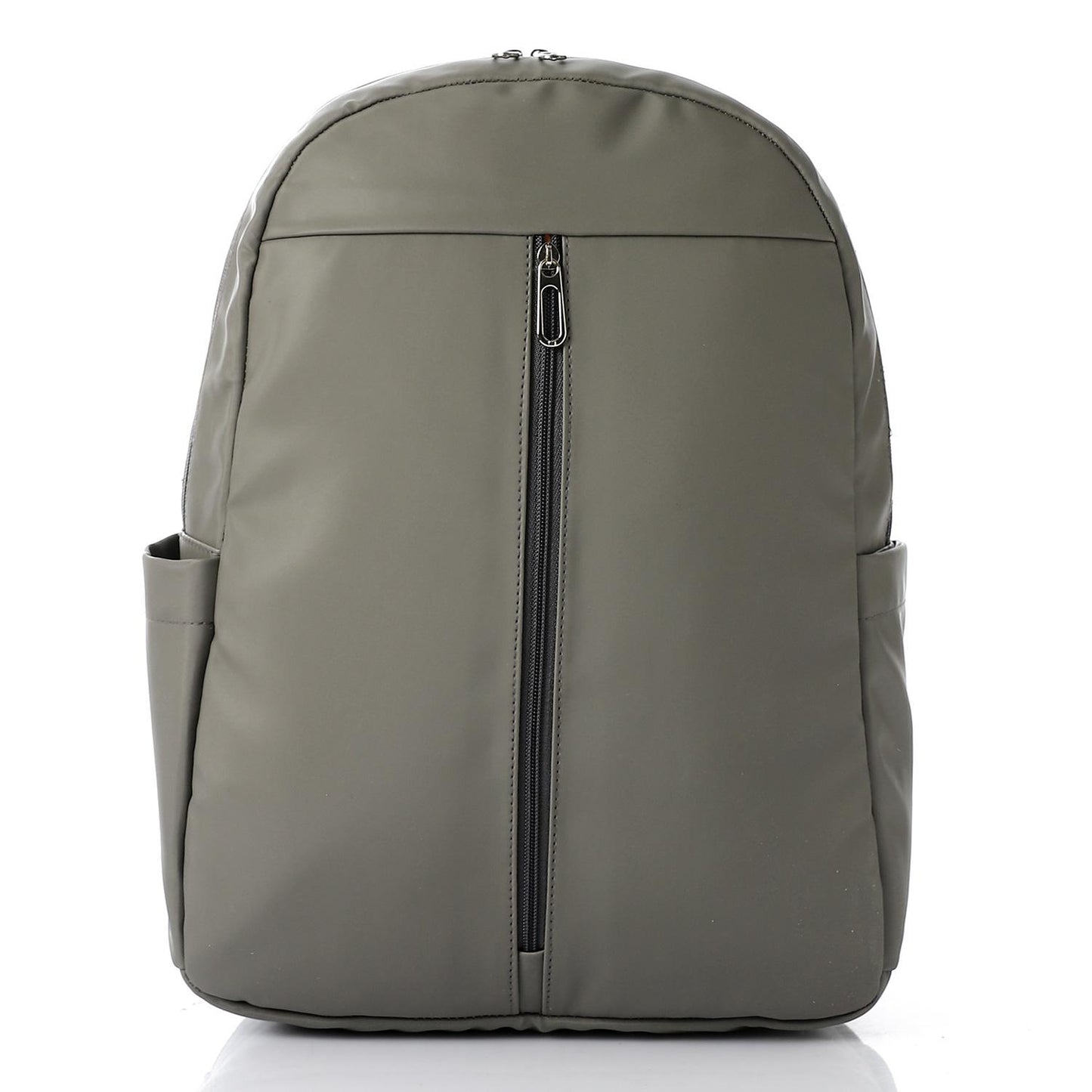Leather Unisex Backpack - Grey