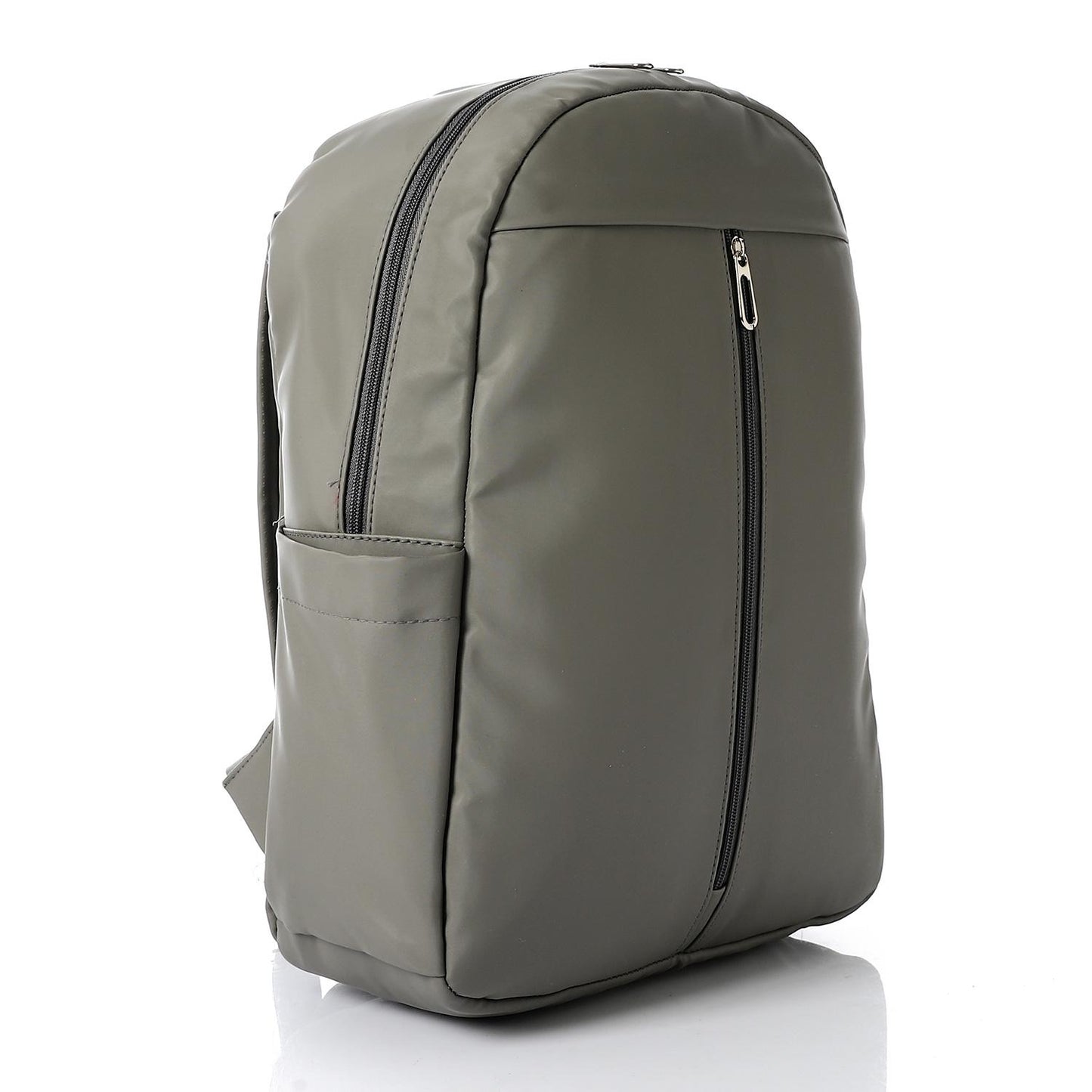 Leather Unisex Backpack - Grey