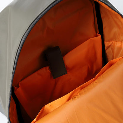 Leather Unisex Backpack - Grey