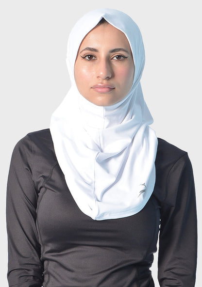 Rayon Jersey Plain Sports Hijab – White