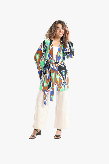 Heart Colored Voile Kimono - Carina - ÙƒØ§Ø±ÙŠÙ†Ø§