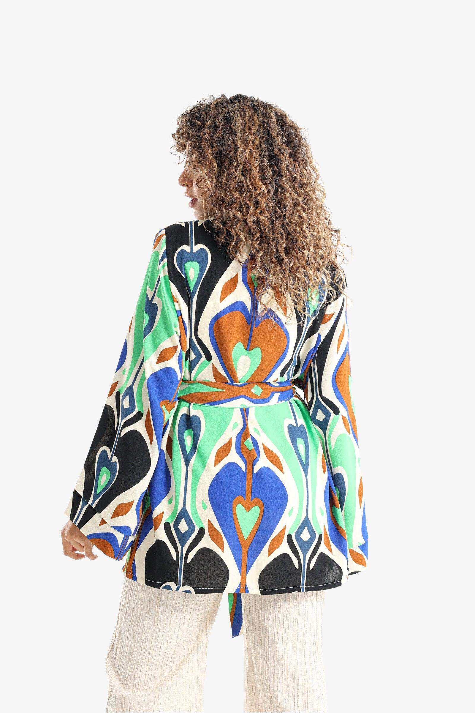 Heart Colored Voile Kimono - Carina - ÙƒØ§Ø±ÙŠÙ†Ø§