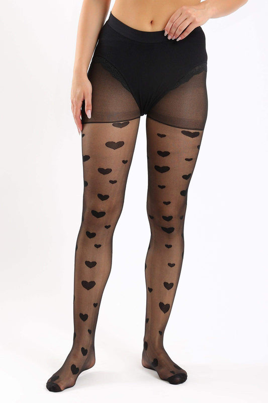 Heart Shaped Pantyhose - Carina - ÙƒØ§Ø±ÙŠÙ†Ø§