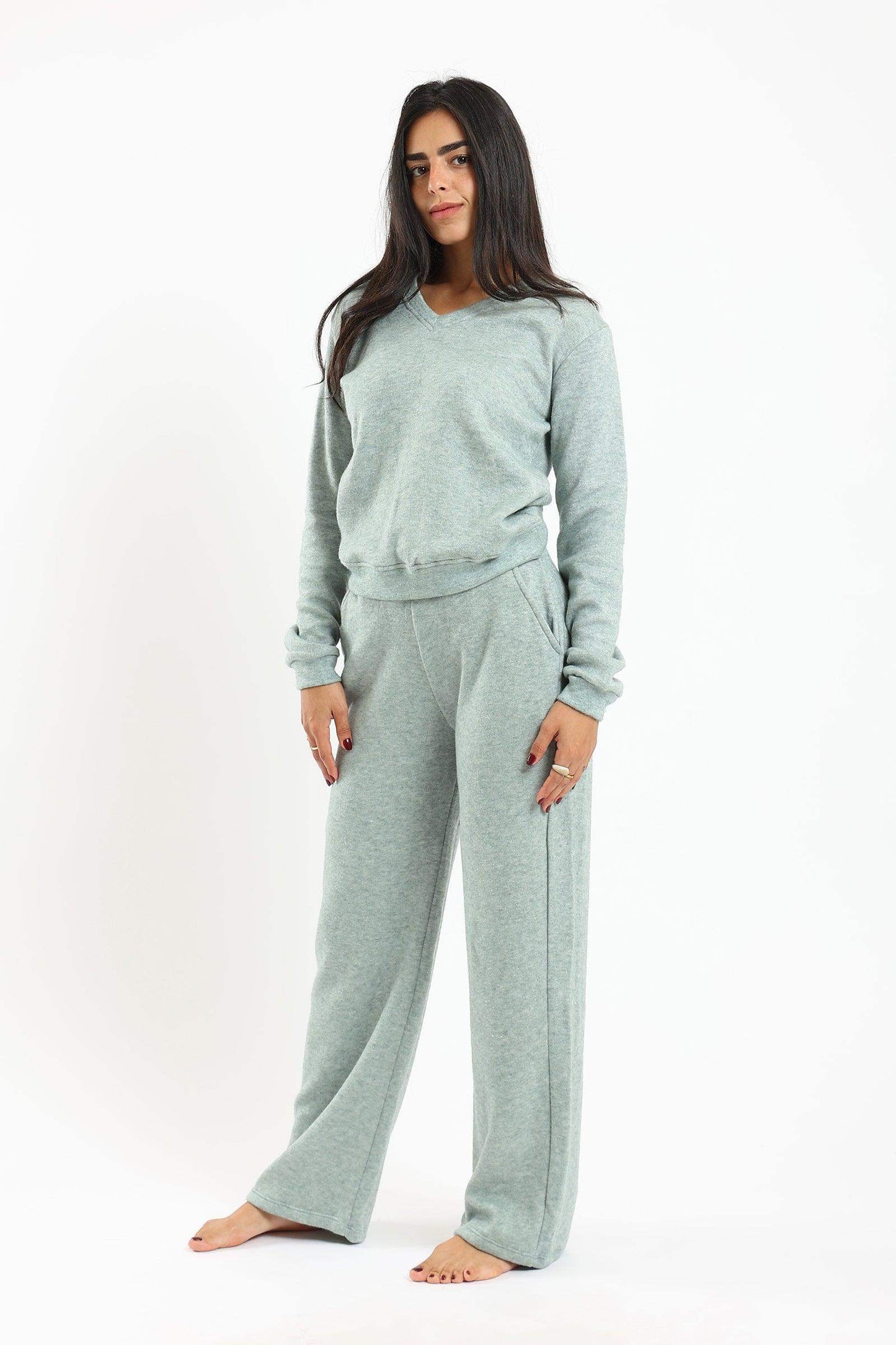 Heather V-Neck Pyjama Set - Carina - ÙƒØ§Ø±ÙŠÙ†Ø§