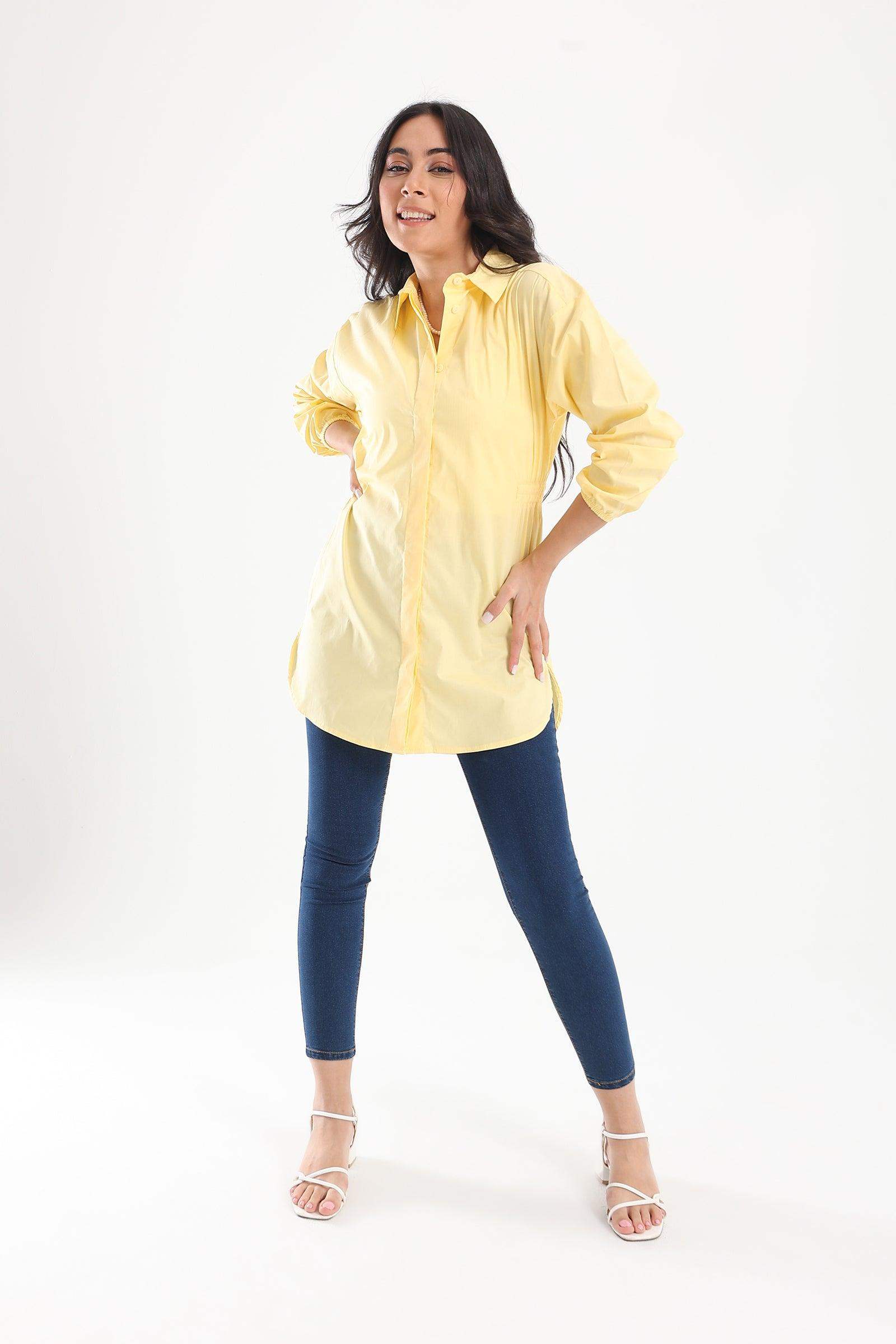 Hidden Full Placket Shirt - Carina - ÙƒØ§Ø±ÙŠÙ†Ø§