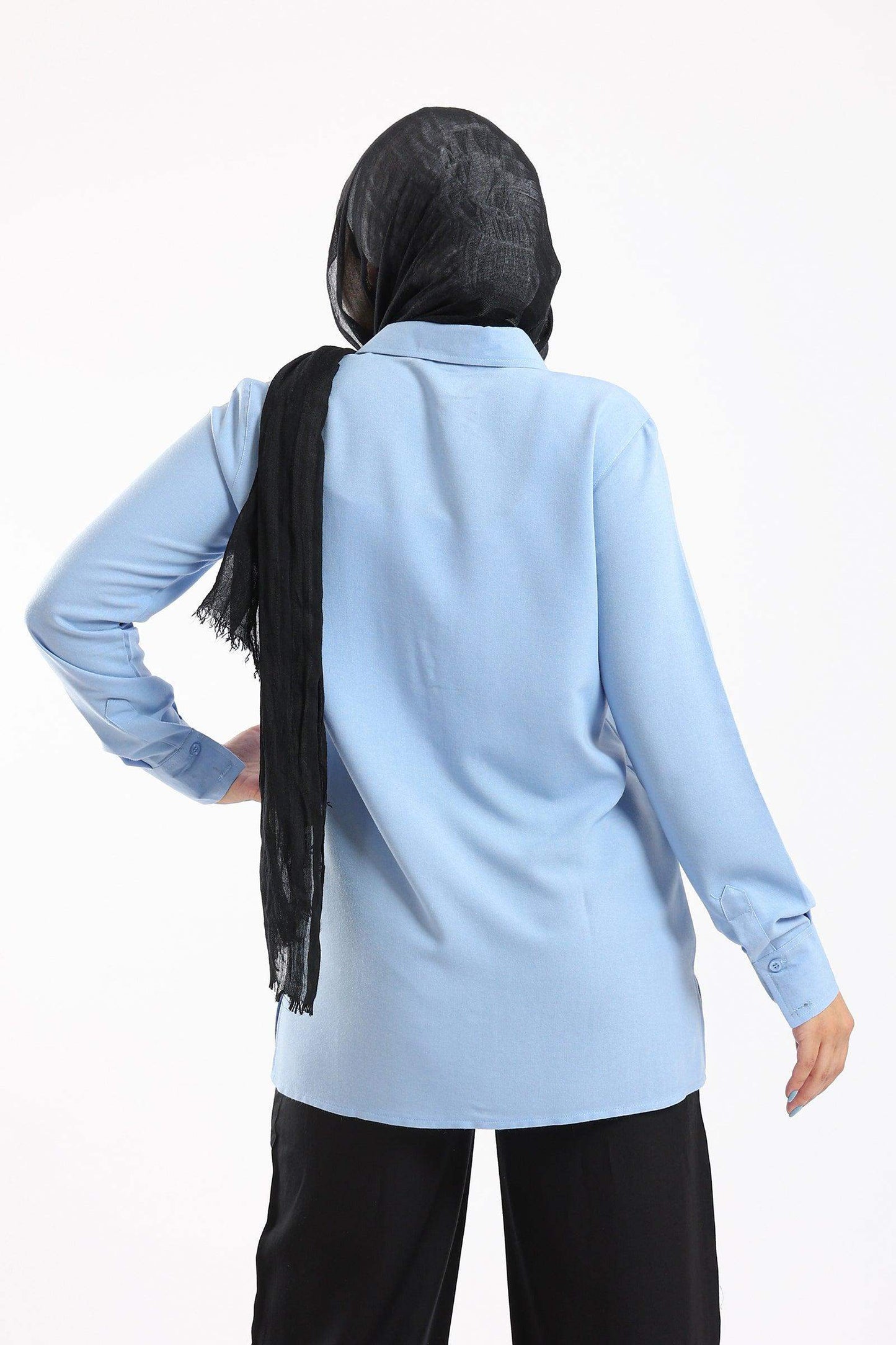 Hidden Placket Basic Shirt - Carina - ÙƒØ§Ø±ÙŠÙ†Ø§