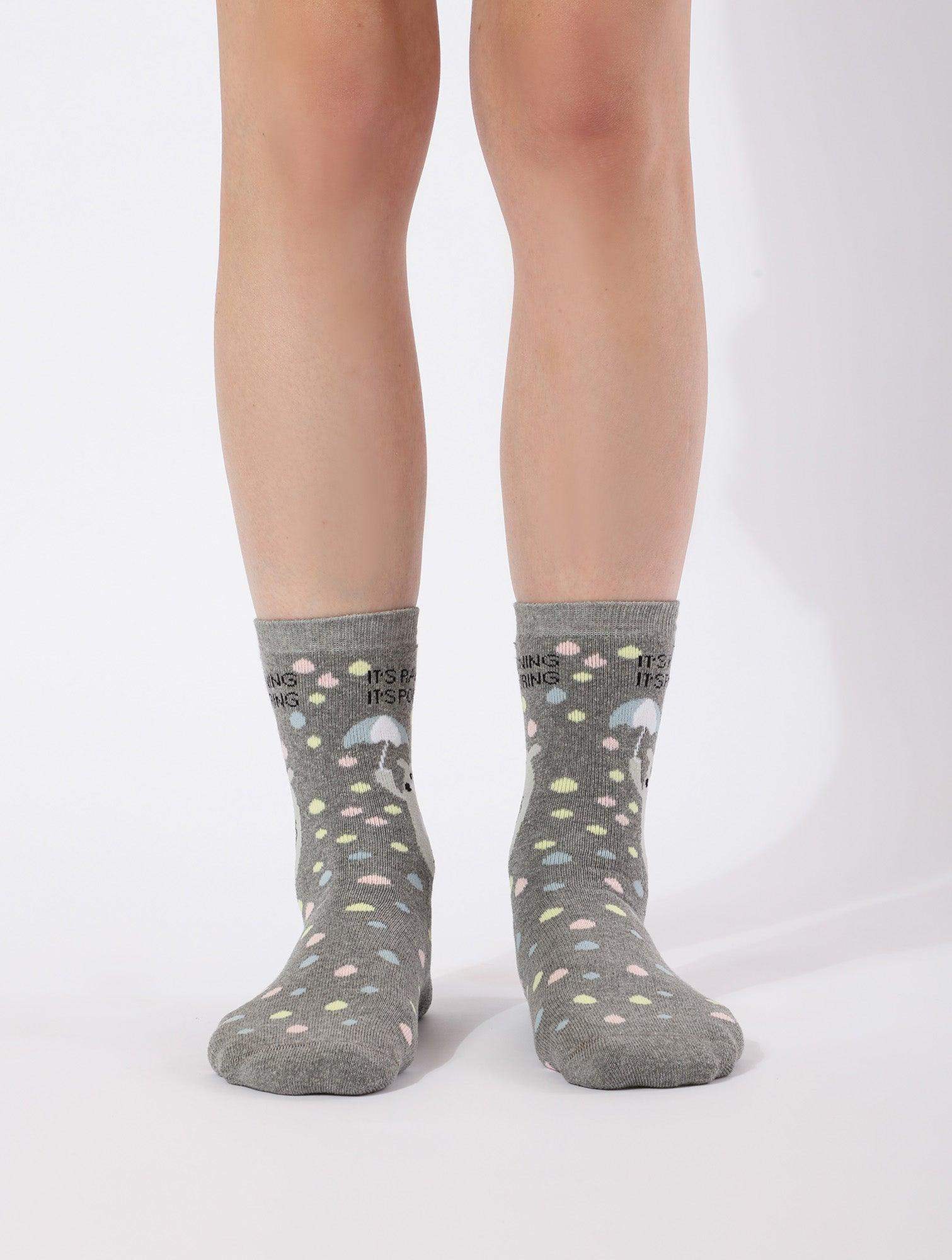 High Ankle Printed Socks - Carina - ÙƒØ§Ø±ÙŠÙ†Ø§