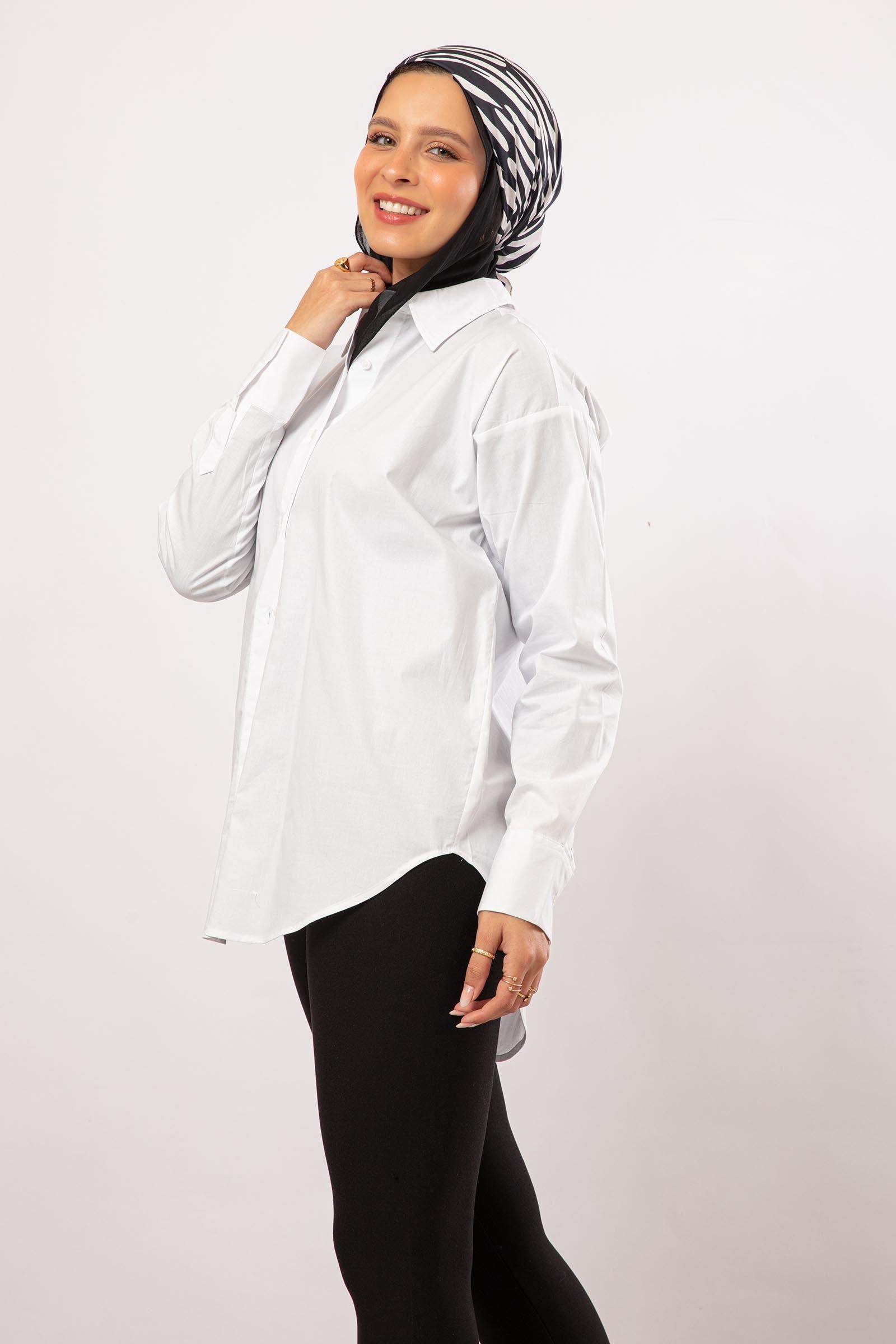 High Low Classic Shirt - Carina - ÙƒØ§Ø±ÙŠÙ†Ø§