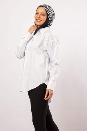High Low Classic Shirt - Carina - ÙƒØ§Ø±ÙŠÙ†Ø§