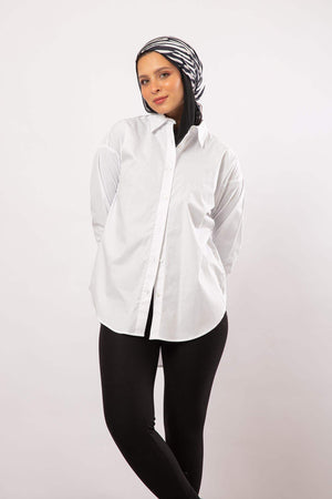 High Low Classic Shirt - Carina - ÙƒØ§Ø±ÙŠÙ†Ø§