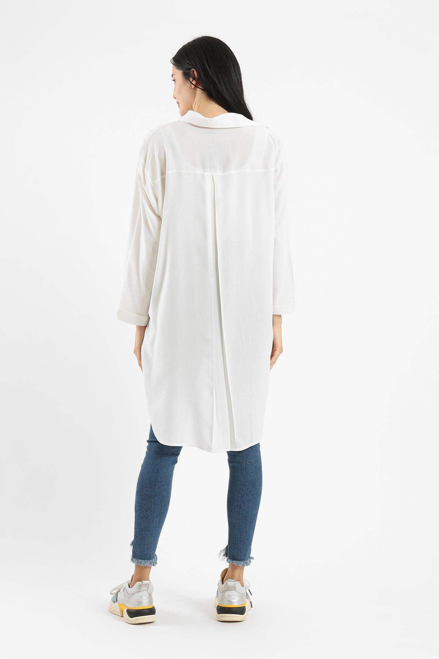 High Low Plain Shirt - Carina - ÙƒØ§Ø±ÙŠÙ†Ø§